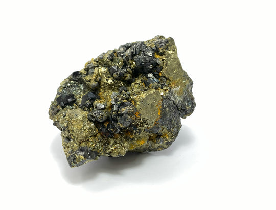 Bournonit, Pyrit, Calcopyrit, Baia Sprie, Baia Mare, Rumänien