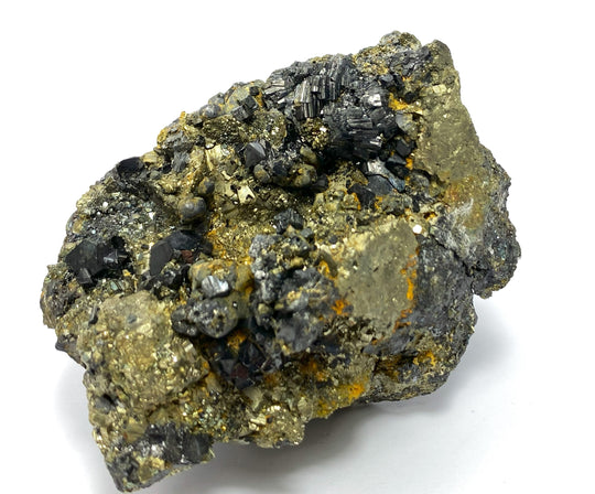 Bournonit, Pyrit, Calcopyrit, Baia Sprie, Baia Mare, Rumänien