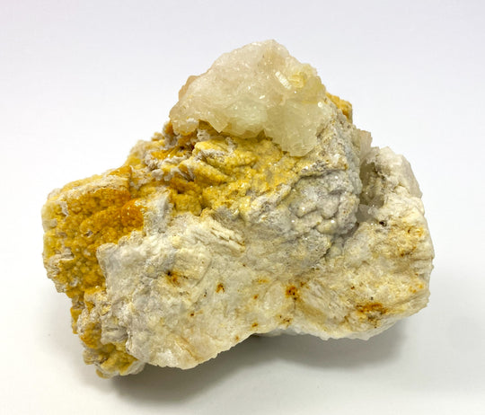 Strontianite on dolomite, Oberdorf a. d. Laming, Styria, Austria