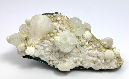 Gyrolith, Stilbit, Apophyllit, Poona, Maharashtra, Indien