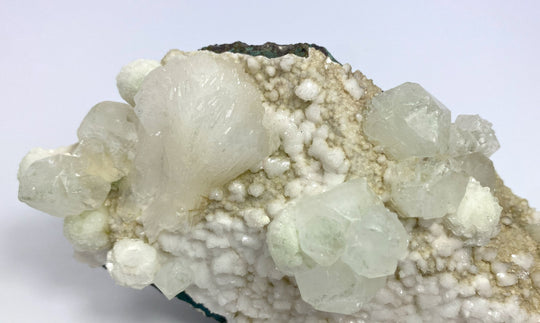 Gyrolith, Stilbit, Apophyllit, Poona, Maharashtra, Indien