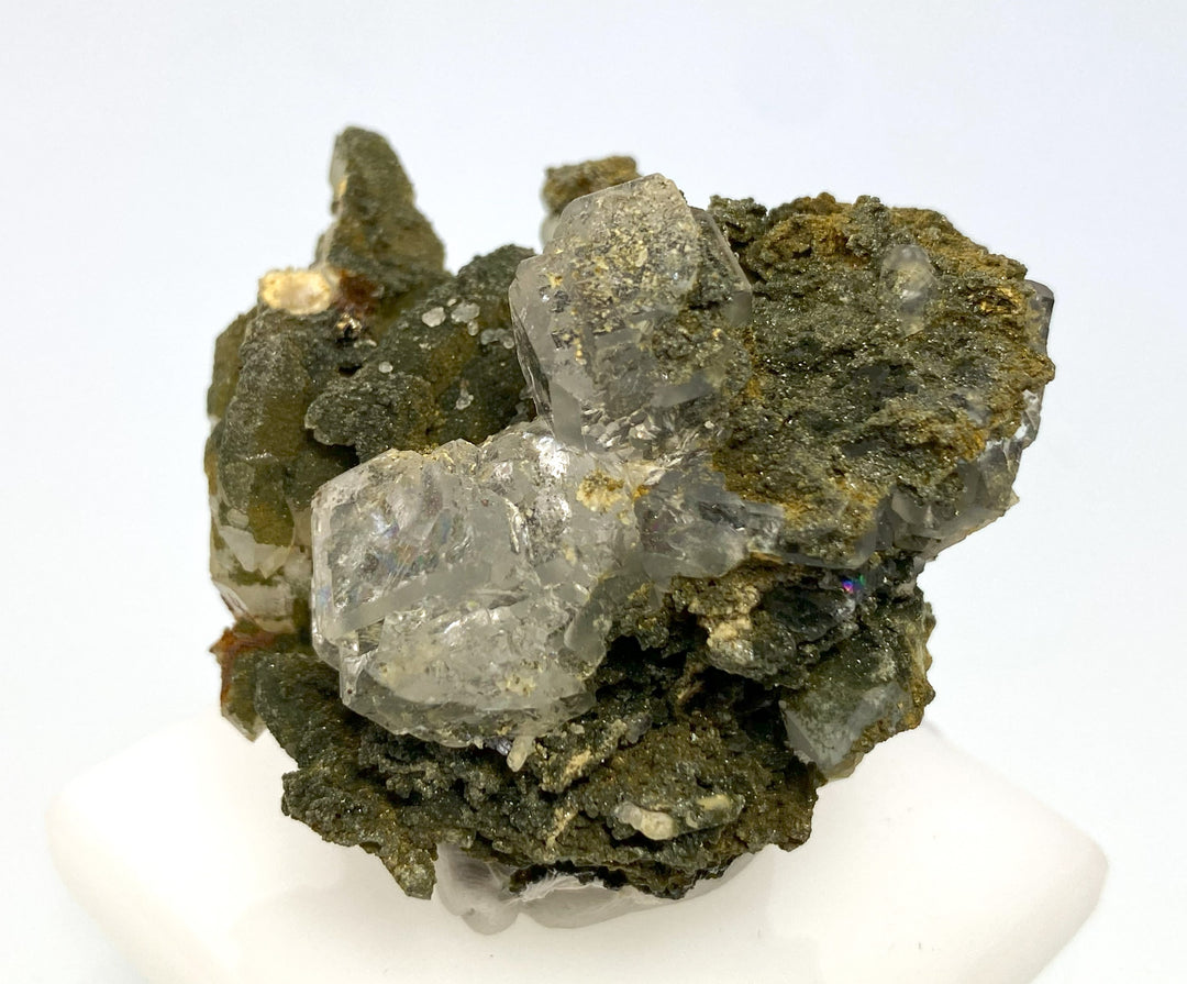 Fluorit, Bergkristall, Sovetskii Mine, Dalnegorsk, Russland