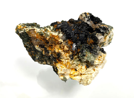 Schörl, Rutile (Sagenite), Gamsmutter, Habachtal, Salzburg, Austria