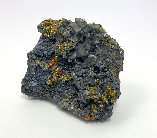 Tetrahedrite, Galena, Calcopyrite, Pyrite, Herja, Maramures, Romania