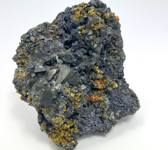 Tetrahedrite, Galena, Calcopyrite, Pyrite, Herja, Maramures, Romania