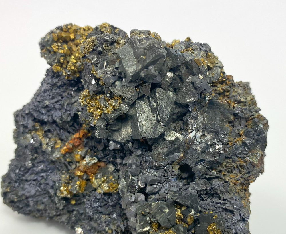Tetrahedrite, Galena, Calcopyrite, Pyrite, Herja, Maramures, Romania