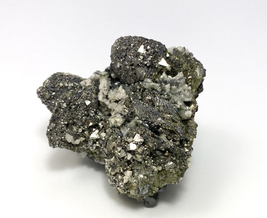Arsenopyrit, Löllingit, Calcit, Wolframit, Huanggang, Innere Mongolei, China