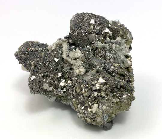 Arsenopyrit, Löllingit, Calcit, Wolframit, Huanggang, Innere Mongolei, China