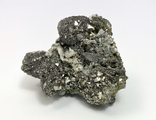 Arsenopyrit, Löllingit, Calcit, Wolframit, Huanggang, Innere Mongolei, China
