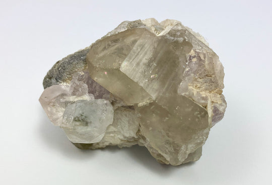 Morganite, Albite, Smoky Quartz, Kunar, Afghanistan