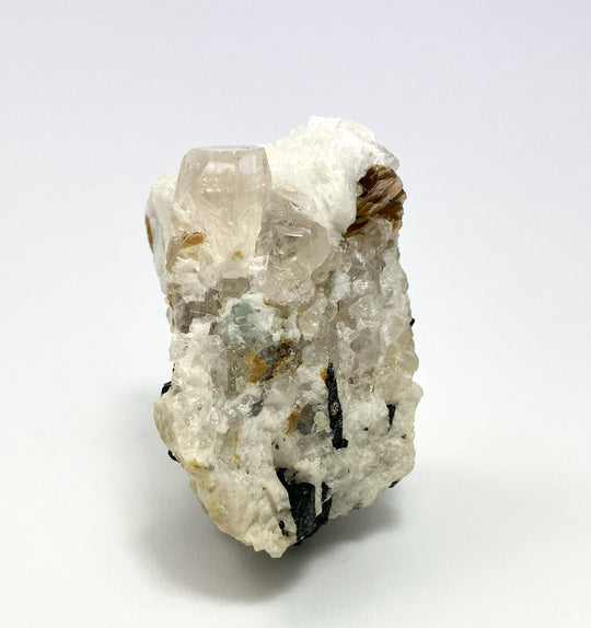 Topaz, Albite, Muscovite, Schörl, Haramosh Mt., Skardu Pakistan