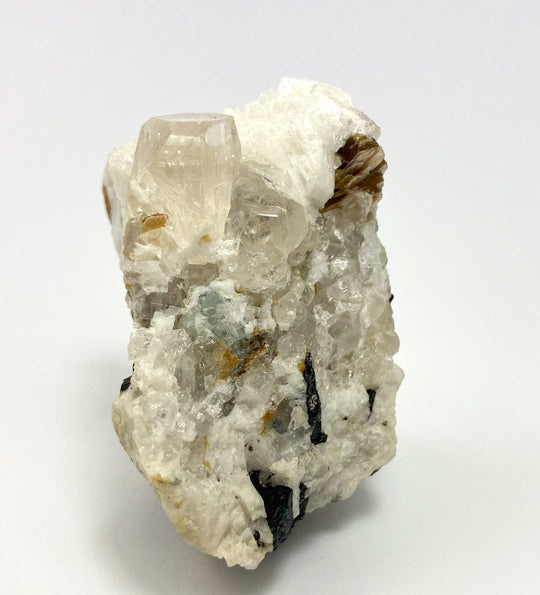 Topaz, Albite, Muscovite, Schörl, Haramosh Mt., Skardu Pakistan