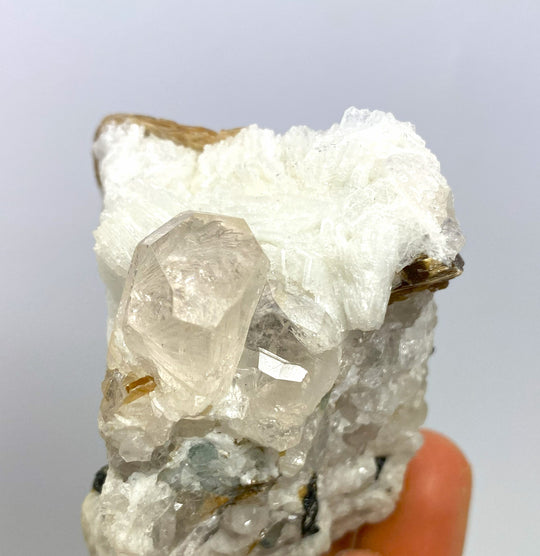 Topaz, Albite, Muscovite, Schörl, Haramosh Mt., Skardu Pakistan