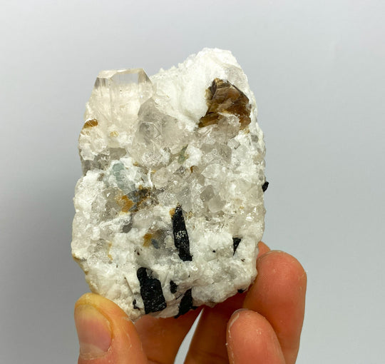 Topaz, Albite, Muscovite, Schörl, Haramosh Mt., Skardu Pakistan