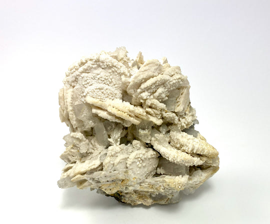 Calcite-dolomite pseudomorph, rock crystal, Cavnic, Maramures, Romania