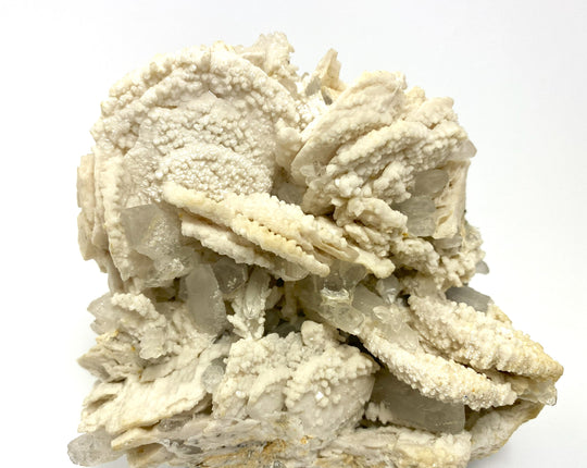 Calcite-dolomite pseudomorph, rock crystal, Cavnic, Maramures, Romania