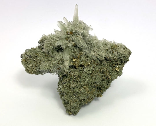 Bergkristall, Zinkblende, Pyrit, Cavnic, Maramures, Rumänien