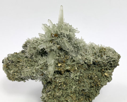 Bergkristall, Zinkblende, Pyrit, Cavnic, Maramures, Rumänien