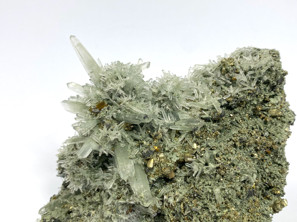 Bergkristall, Zinkblende, Pyrit, Cavnic, Maramures, Rumänien