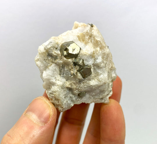 Pyrite in dolomite/talc, Oberdorf/Laming, Styria, Austria