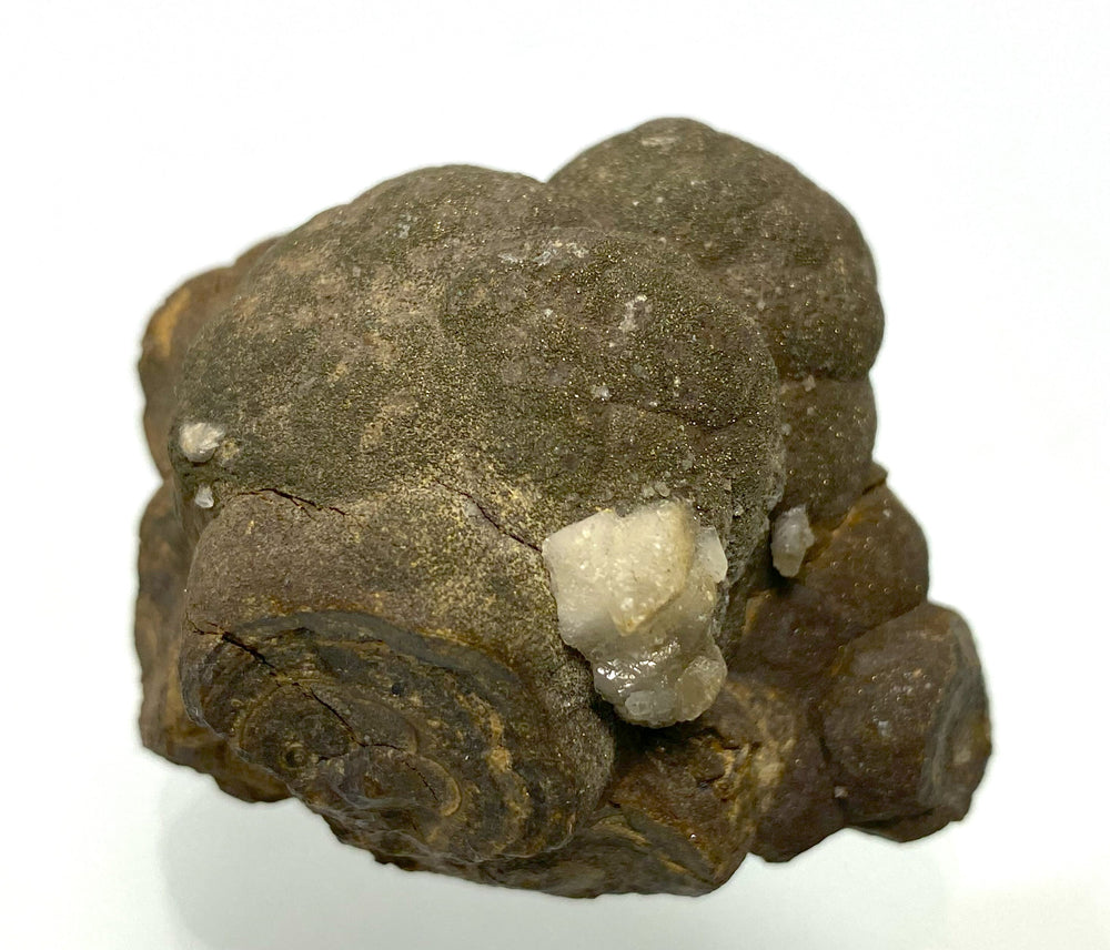Calcite on shell blende (sphalerite), Bleiberg, Carinthia, Austria