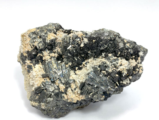 Bournonit, Sphalerit, Arsenopyrit, Quarz, Quiruvilca Mine, Santiago de Chuco, La Libertad, Peru