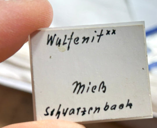 Wulfenit, Mies, Slovenia