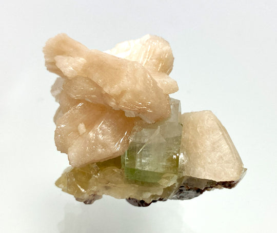 Fluorapophyllit, Stilbit, Rahuri, Maharashtra, Indien