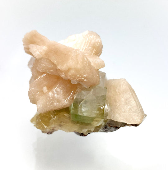Fluorapophyllit, Stilbit, Rahuri, Maharashtra, Indien