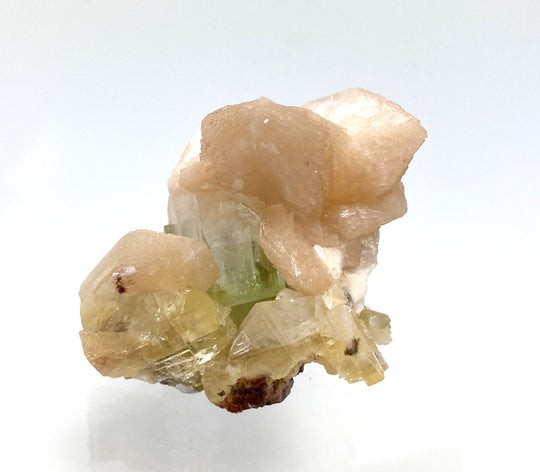 Fluorapophyllit, Stilbit, Rahuri, Maharashtra, Indien