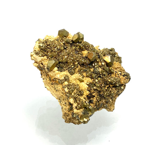 Pyrit auf Dolomit,  Cavnic, Rumänien