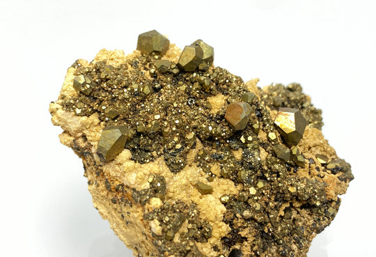 Pyrit auf Dolomit,  Cavnic, Rumänien