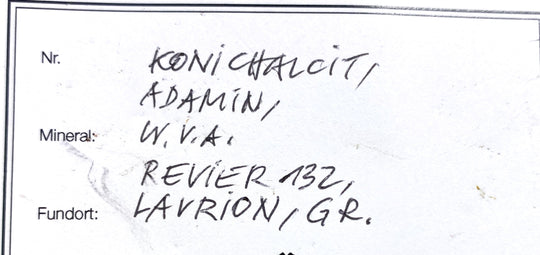 Konicalcit, Cuproadamin, Laurion, Griechenland