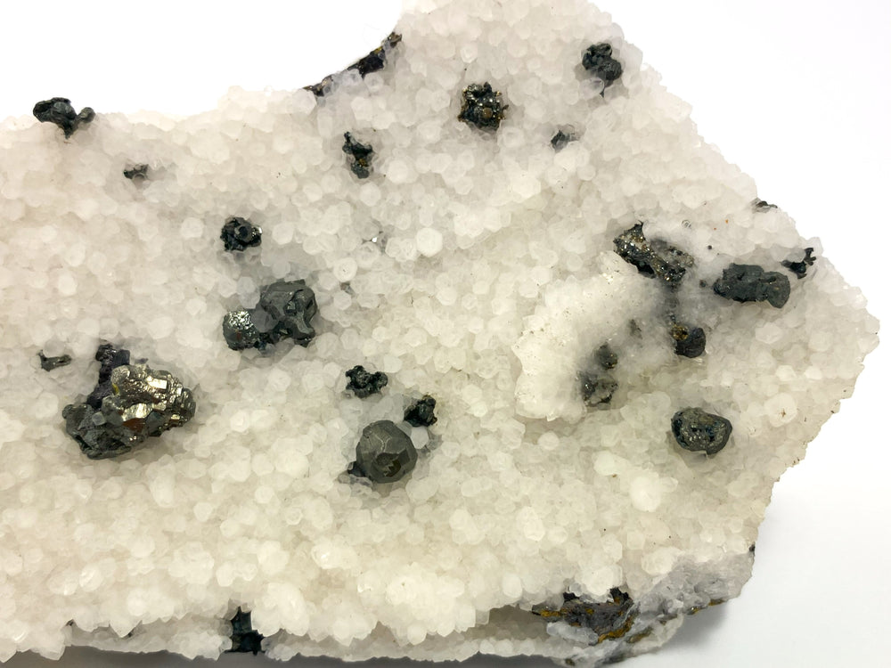 Tennantit, Kupferkies, Sphalerit, Bergkristall, Elmwood Mine, Carthage, Smith County, Tennessee, USA