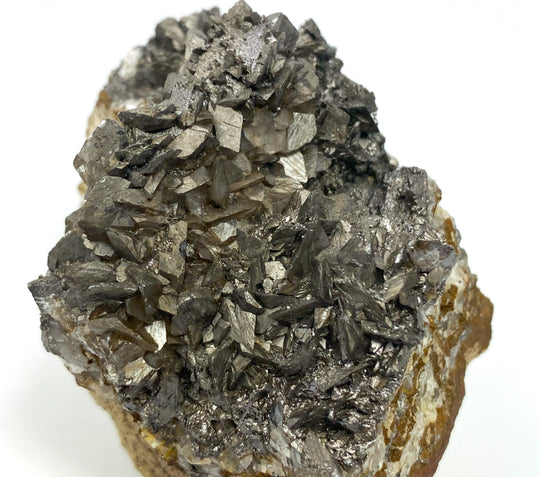 Calcit, Pyrolusit, Steeden, Hessen, Deutschland