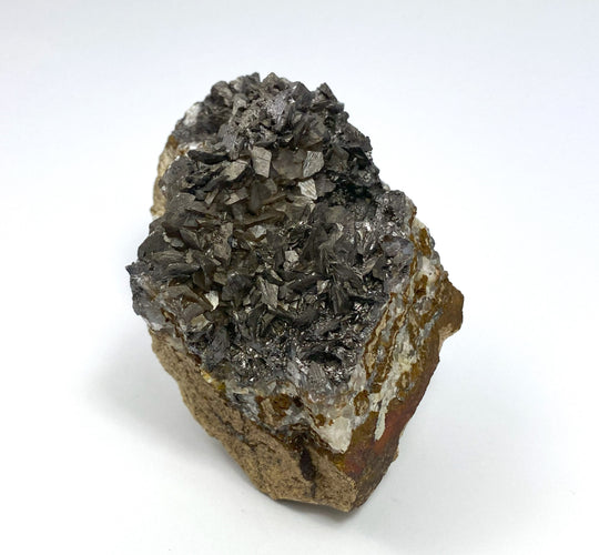 Calcit, Pyrolusit, Steeden, Hessen, Deutschland