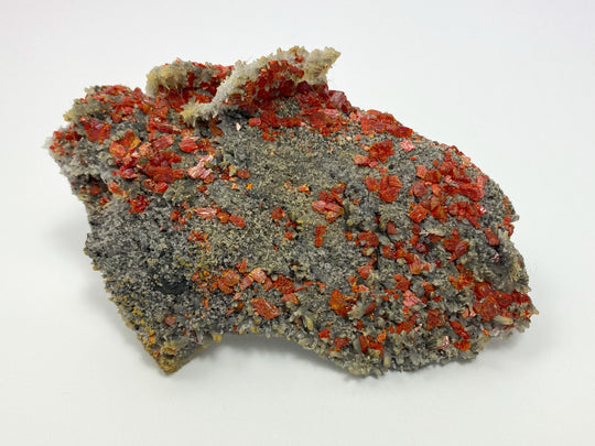 Realgar, Nadelquarz, Baia Sprie, Baia Mare, Rumänien
