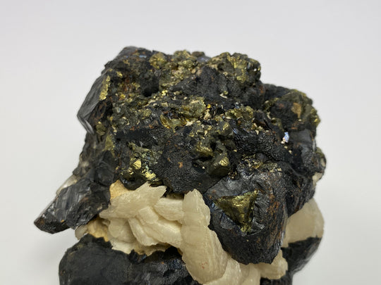 Sphalerit, Galenit, Calcit, Calcopyrit, Sovetskii Mine, Dal’negorsk, Russland
