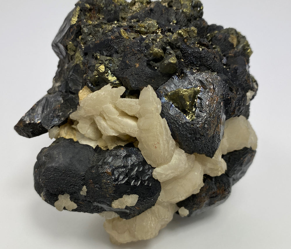 Sphalerit, Galenit, Calcit, Calcopyrit, Sovetskii Mine, Dal’negorsk, Russland