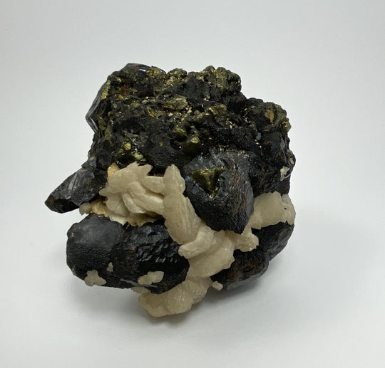 Sphalerit, Galenit, Calcit, Calcopyrit, Sovetskii Mine, Dal’negorsk, Russland