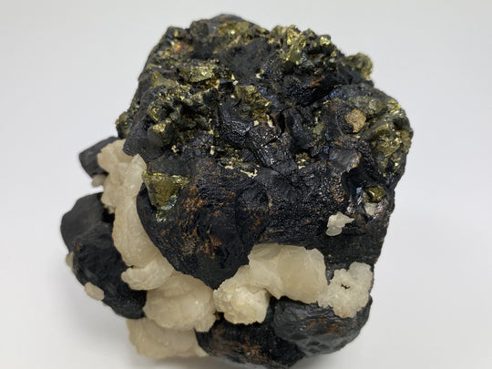 Sphalerit, Galenit, Calcit, Calcopyrit, Sovetskii Mine, Dal’negorsk, Russland
