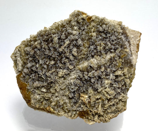 Chalcedon auf Calcit, Siderit, Hüttenberg, Kärnten, Österreich
