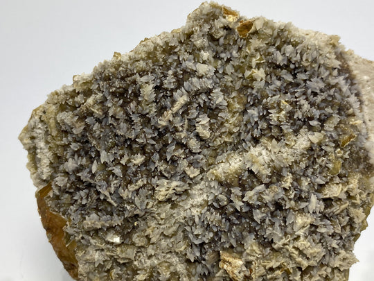 Chalcedon auf Calcit, Siderit, Hüttenberg, Kärnten, Österreich