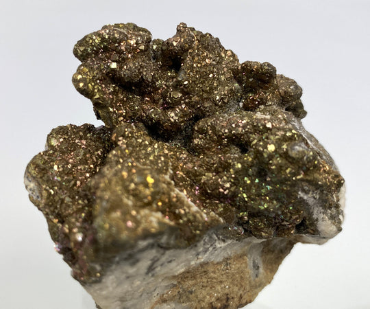 Pyrit mit Anlauffarbe, Hüttenberg, Kärnten, Österreich