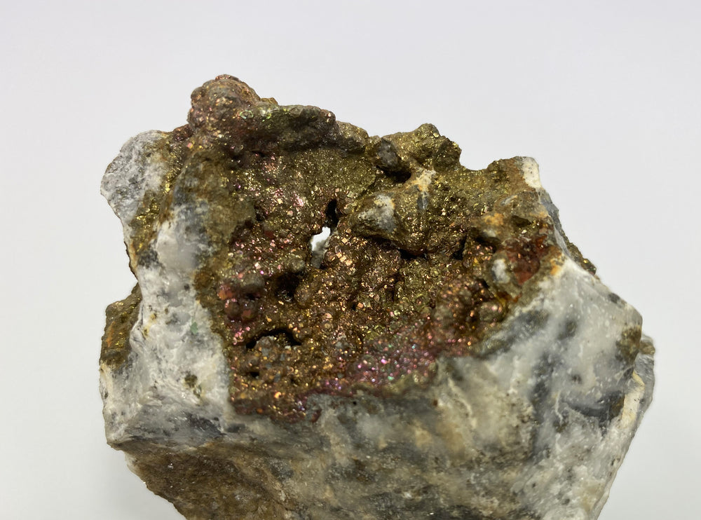 Pyrit mit Anlauffarbe, Hüttenberg, Kärnten, Österreich
