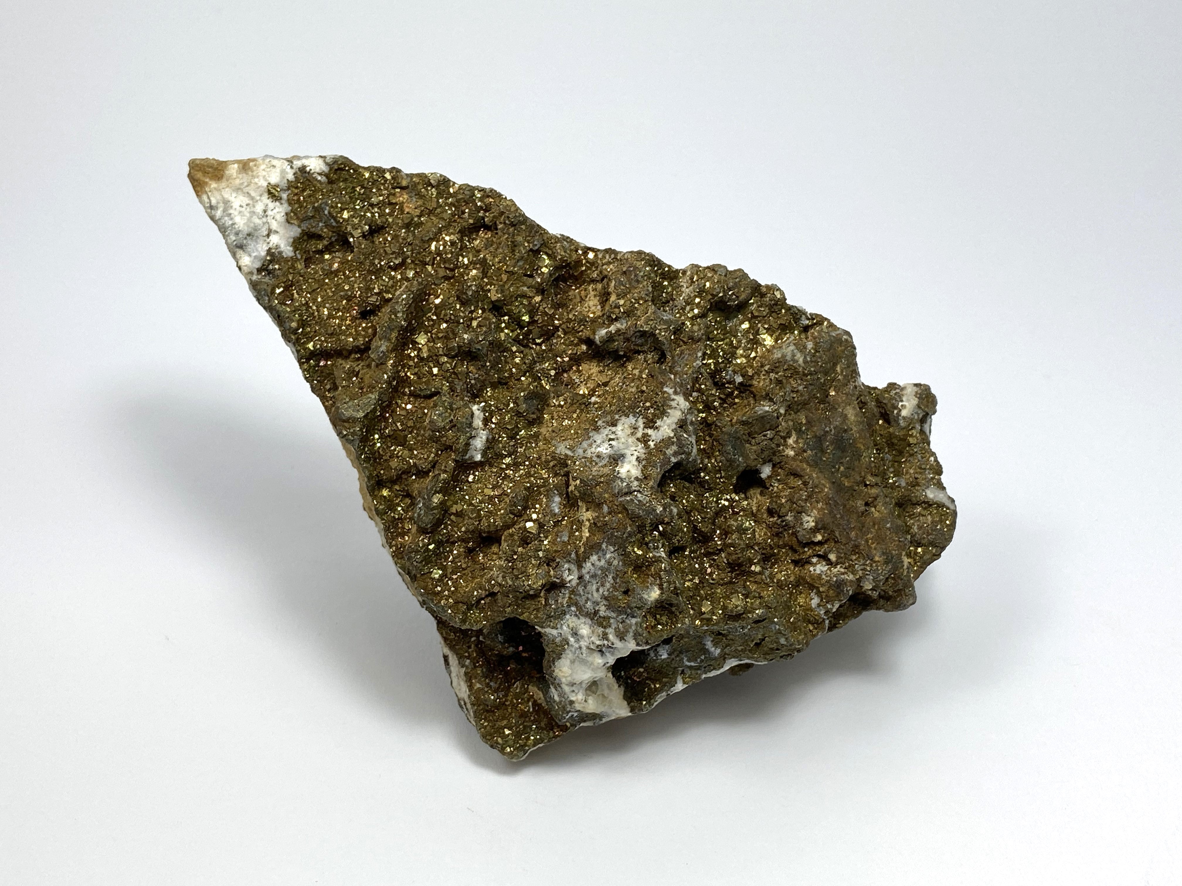 Pyrite, marcasite on anchorite, Hüttenberg, Carinthia, Austria