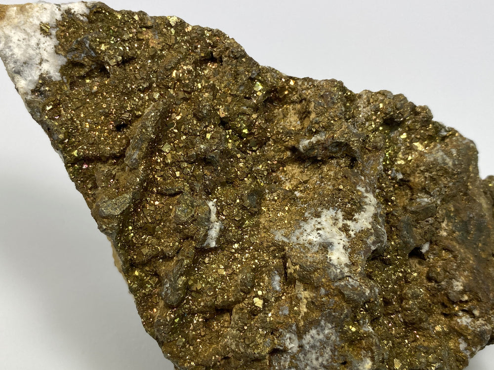 Pyrit, Markasit auf Ankerit, Hüttenberg, Kärnten, Österreich