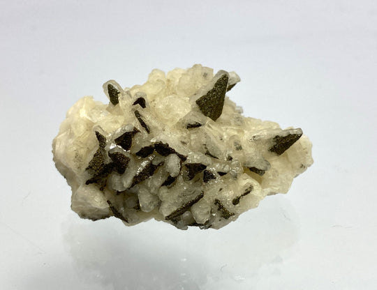 Marcasite on calcite, Hüttenberg, Carinthia, Austria