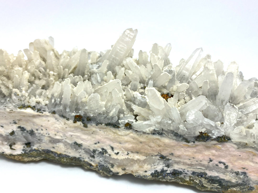 Bergkristall, Dolomit, Rodochrosit, Cavnic, Maramures, Rumänien