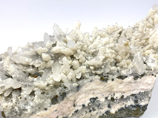 Bergkristall, Dolomit, Rodochrosit, Cavnic, Maramures, Rumänien